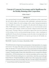 CONCEPT OF CORPORATE GOVERNANCE AND ITS SIGNIFICANCE FOR THE HEALTHY RUNNING OF THE CORPORATION.pdf